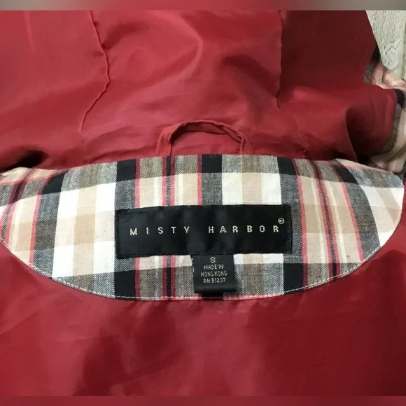 MISTY HARBOR HOODED RAIN JACKET - SZ SMALL - Picture 13 of 13